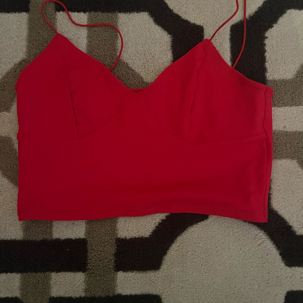 Like new Garage red crop top M